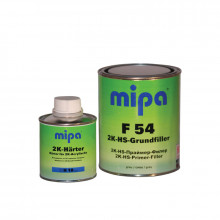 MIPA/МИПА Грунт F54 акриловый белый 1л+отв H5 0.25л наполняющий