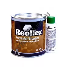 REOFLEX/РЕОФЛЕКС Шпатлевка распыляемая Жидкая Серая 0,75л+отв 0,05