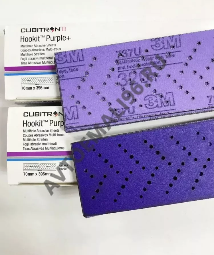 3M/3М Полоска абразивная Hookit Purple+ Р320 70х396мм 51418