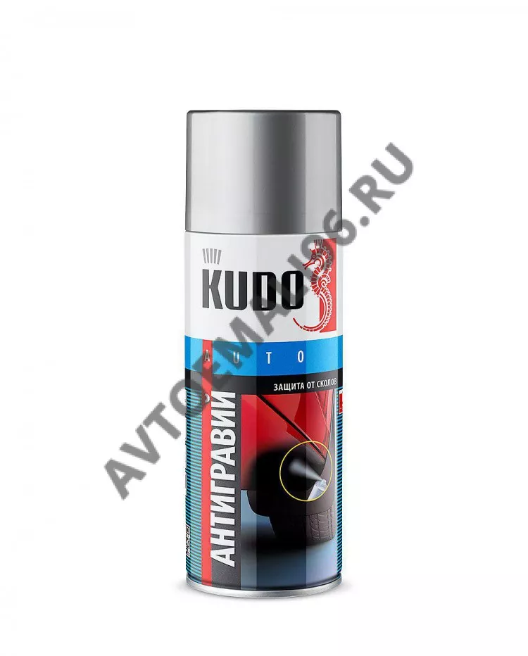 KUDO/КУДО 5224 Антигравий Серый c эффектом шагрени 520мл KU-5224