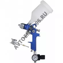 OTRIX/ОТРИКС Краскопульт HVLP H-827-KIT 1.4/1.7мм+регулятор бач.верхн. 600мл НАБОР в блистере