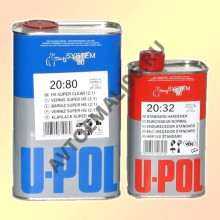 U-POL Лак Кристально-прозрачный HS 2+1 1л 2080/1 (отв 0,5)