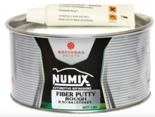 NUMIX/НУМИКС Шпатлевка со стекловолокном 2K Fiber Putty Rough серая 1 кг