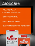 REOFLEX/РЕОФЛЕКС Лак акриловый 2+1 MS OPTIM 1л+отв 0,5
