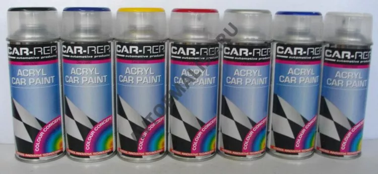 CAR-REP Эмаль в аэрозоле CR03201 (500 мл) Черная матовая