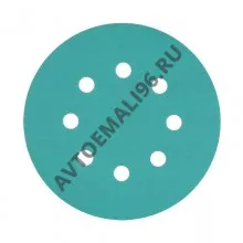 SUNMIGHT/САНМАЙТ Круг шлифовальный на липучке зеленый 8 отв. 125мм Р400