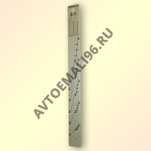 Русский Мастер Линейка мерная алюминиевая 200х20х2мм для ЛКМ 2:1, 3:1  РМ-78491