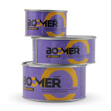 BOOMER Шпатлевка полиэфирная с микростекловолокном 2К 0,5кг 1030/GRAPE
