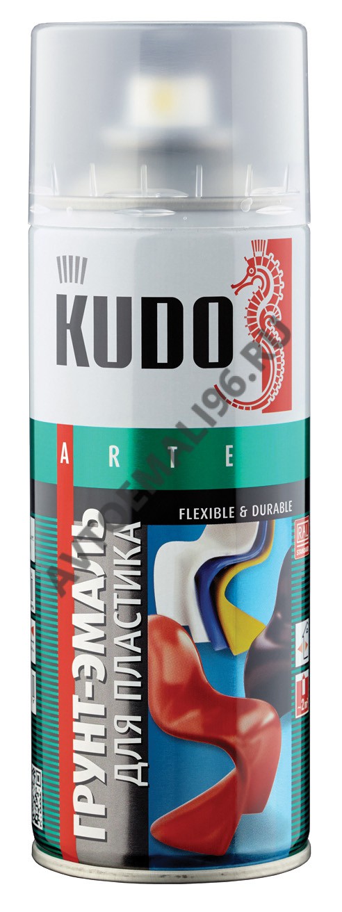 KUDO/КУДО Грунт-эмаль для пластика Графит 520мл а/э 6004 (RAL7021)