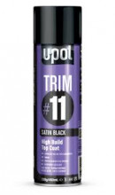 U-POL Эмаль черная глянцевая TRIM#11 а/э 450мл GB