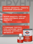 RELO/РЕЛО Грунт 4+1 акриловый серый 1л+отв 0.25л