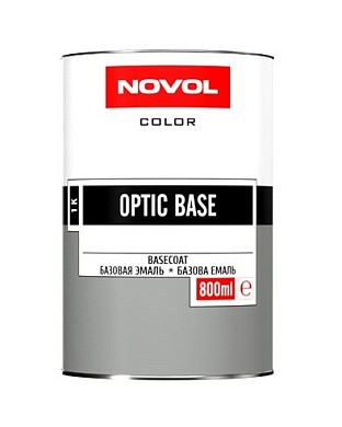 NOVOL/НОВОЛ OPTIC BASE Автоэмаль DEEP BLACK черная база 1л