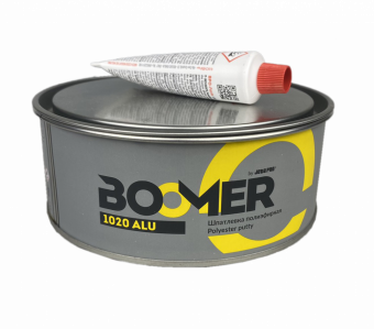 BOOMER Шпатлевка с алюминиевым порошком 2 К ALU 1кг B-1020