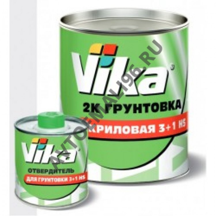 VIKA/ВИКА Грунт акриловый 3+1 HS белый 1,0+отвердитель 0,2