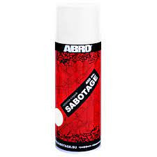 ABRO/АБРО Sabotage Краска а/э белая матовая 400 гр.