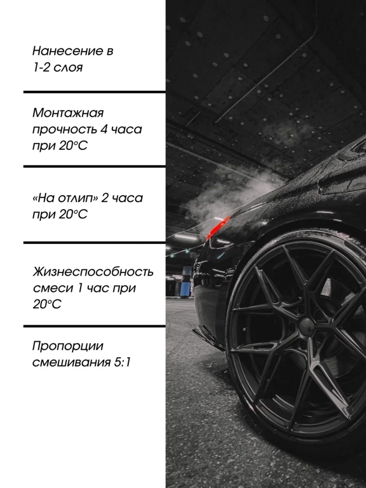 JETA PRO/ДЖЕТА ПРО Защитное покрытие ALLIGATOR 2К комплект Черный 750гр+отв 5776