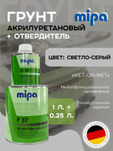MIPA/МИПА Грунт 2К полиуретановый HS F37  мокрый по мокрому 1л+отв 0,2 H10 229510000