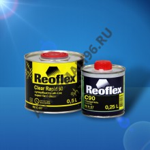 REOFLEX/РЕОФЛЕКС Лак быстросохнущий UHS RAPID90 RX C-07 0,5л+ C90 отв 0,25л
