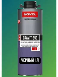 NOVOL/НОВОЛ Герметик-антигравий 2в1 650 черный 1л 91404