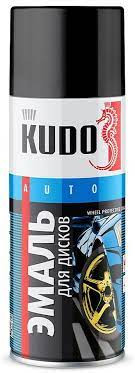 KUDO/КУДО 5206 Эмаль для дисков Черная матовая 520мл KU-5206