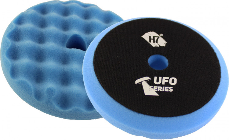 H7 Круг полировальный UFO Medium Cut на липучке синий рельефный полужесткий 180х25 мм 893434