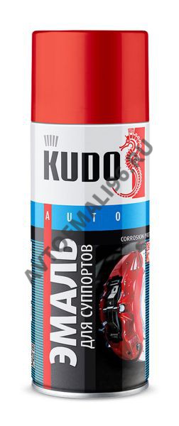 KUDO/КУДО 5211 Эмаль для суппортов Красная 520мл
