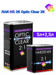 H7 Лак акриловый 2К Optic clear 2:1 5л 382550 + отв. 2,5л 382574