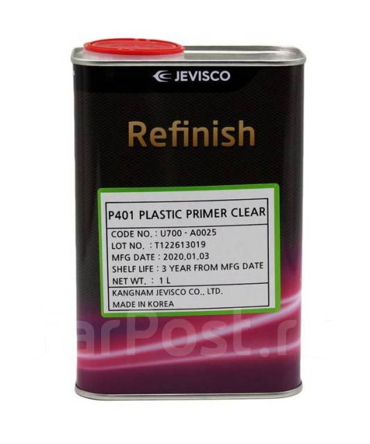 JEVISCO/ДЖЕВИСКО Праймер для пластиков P401 PLASTIC PRIMER CLEAR  1л (14s)