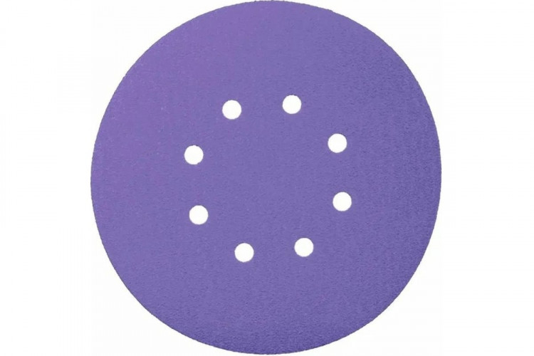 SANDWOX/САНДВОКС 328 Круг Purple 125мм Р180 8 отв фиолетовый