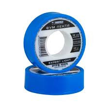 ABRO/АБРО ФУМ лента  EXPERT LIGHT 12ммх0,075ммх10м PTFE-12-007-10-RE