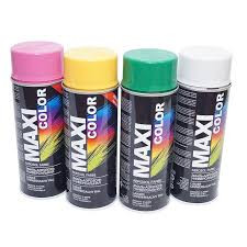 MaxiColor/МаксиКолор Аэрозоль RAL 1028 Дынно-желтый 400мл
