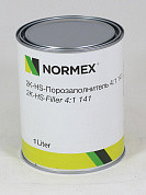 NORMEX Грунт порозаполнитель 2K 4+1 светло-серый 141 комплект 1л+0,25 (822)