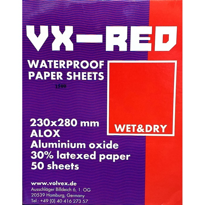 OTRIX/ОТРИКС Наждачная бумага (мокрая) VX-RED P1500