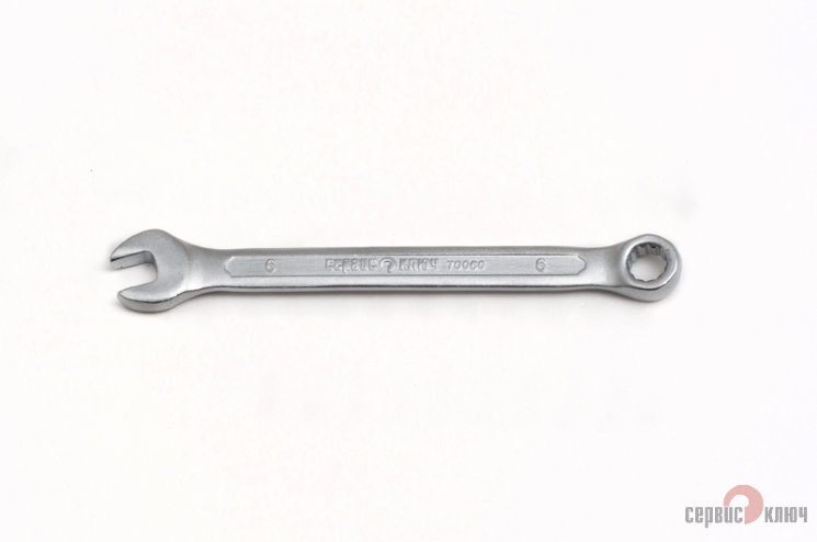 Ключ комбинированный  CR-V 6мм (холод.штамп) СЕРВИС КЛЮЧ 70060