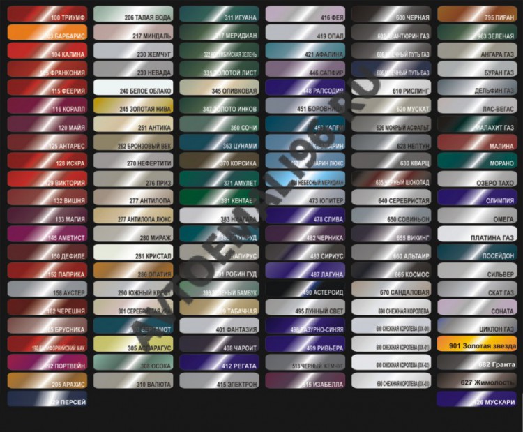 РОЗЛИВ ROYAL Автоэмаль DAEWOO 48L