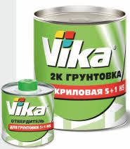 VIKA/ВИКА Грунт акриловый 5+1 HS серый 1,2+отвердитель 0,18