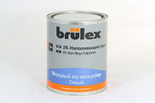 BRULEX/БРЮЛЕКС Грунт-наполнитель NON-STOP Fullprimer темн-серый (мокрый по мокрому) 2К 1л+0,25отв