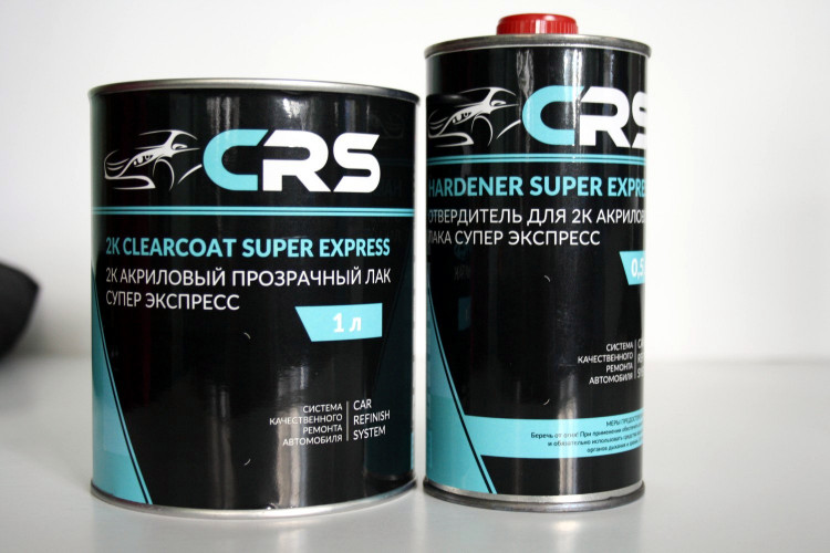 CRS Лак акриловый 2+1 Экспресс 1л + отв 0,5