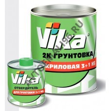 VIKA/ВИКА Грунт акриловый 3+1 HS белый 0,8+отвердитель 0,25