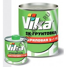VIKA/ВИКА Грунт акриловый 3+1 HS серый 1,0+отвердитель 0,2