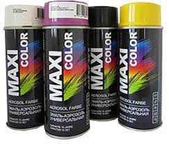 MaxiColor/МаксиКолор Аэрозоль RAL 9011 Черная 400мл
