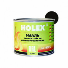 HOLEX/ХОЛЕКС Эмаль термостойкая серебристая 0,4кг HAS-380105