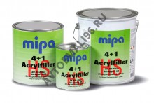MIPA/МИПА Грунт 2К акриловый 4+1 толстослой Серый 4л+отв H5 1л