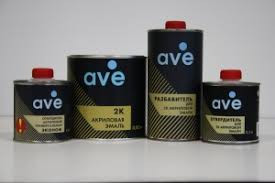 AVE Автоэмаль Золотисто-желтая акрил Газ 0.85 без отвердителя