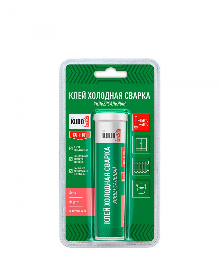 KUDO/КУДО H101  Клей "Холодная сварка" универсальный 60г