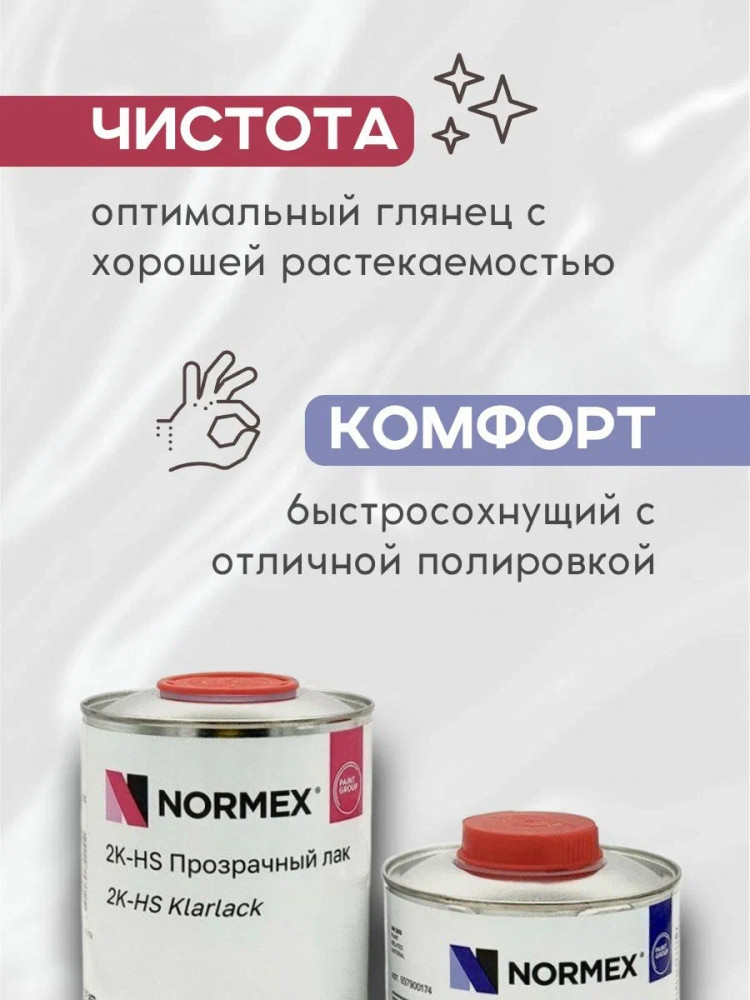 NORMEX Лак 2К VHS-455 1л+ отв. 0,5л (822/833)
