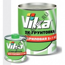 VIKA/ВИКА Грунт акриловый 3+1 HS серый 0,6+отвердитель 0,12