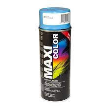 MaxiColor/МаксиКолор Аэрозоль RAL 5012 Голубая 400мл