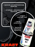 KRAFT/КРАФТ Грунт акриловый 5+1 FILLER наполнитель 0,8л+0,16л Белый 021002