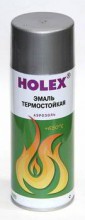 HOLEX/ХОЛЕКС Эмаль термостойкая 650  серебро а/э 520мл 8056
